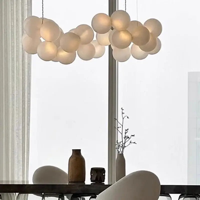 Nordic Acrylic Ball Ceiling Chandelier for Living Room Bedroom Hall Pendant Lamp Minimalist Decor Indoor Lighting
