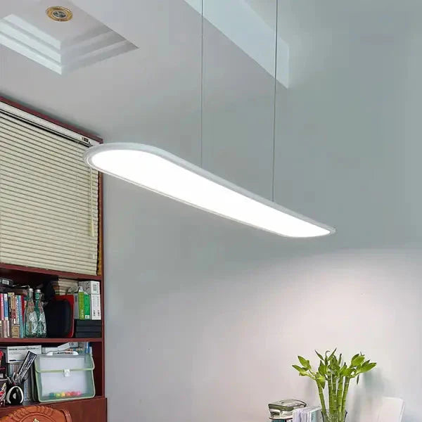 Suspension Ovale Minimaliste À LED Pour Intérieur Moderne Épuré

