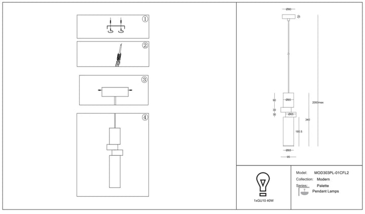 Suspension luminaire palette sleek modern pendant lamp with disque cuivré and verre gris finish
