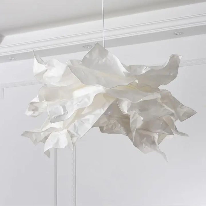 Suspension Papier En Aluminium Au Design Froissé