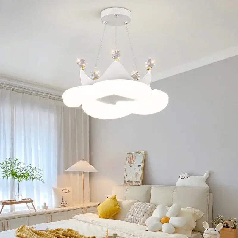 Suspension princesse en couronne LED enfant

