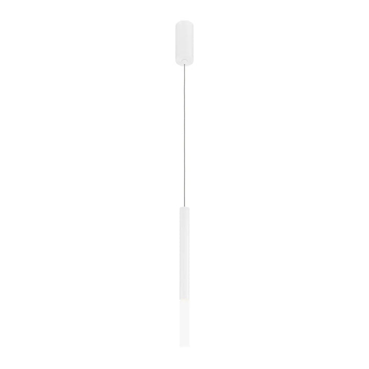 Suspension pro shade tube biseauté luminaire blanc cylindrique minimaliste au design moderne et épuré