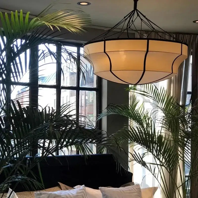 Suspension Ronde Design Noir Et Blanc Style Contemporain