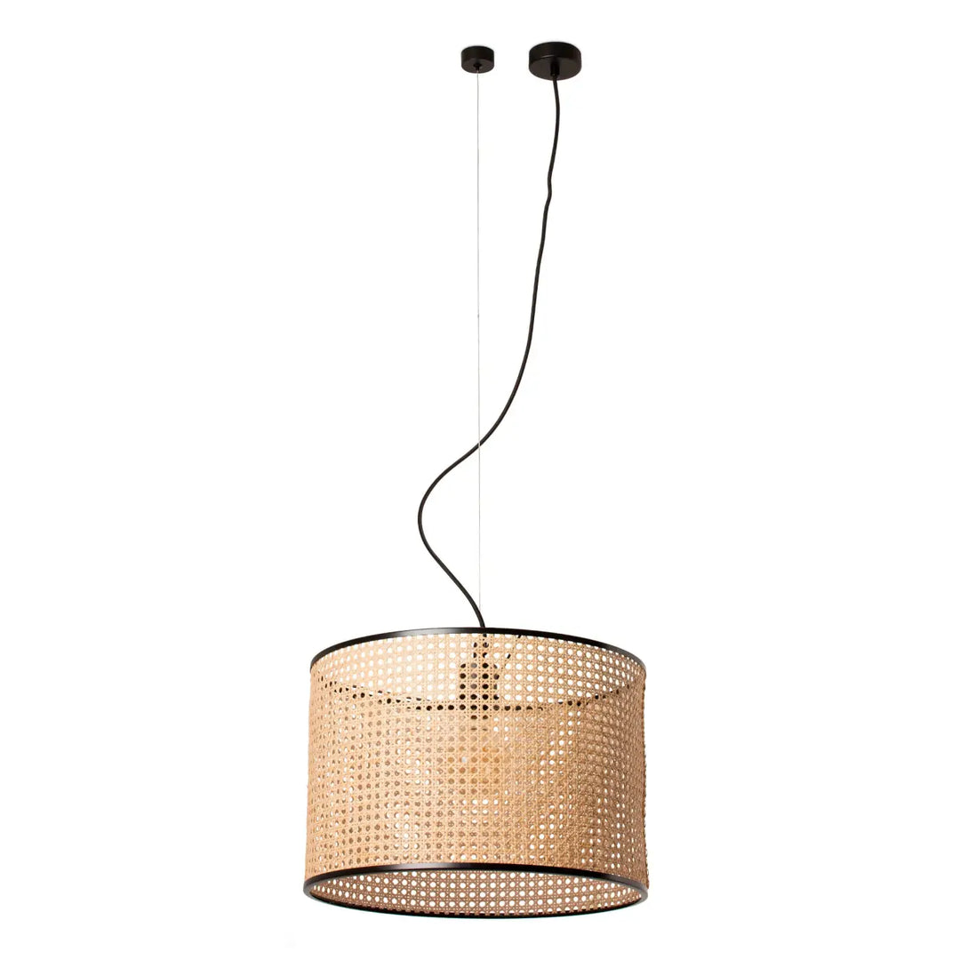 Suspension Mambo Ø 45 cm en rotin de Faro Barcelona