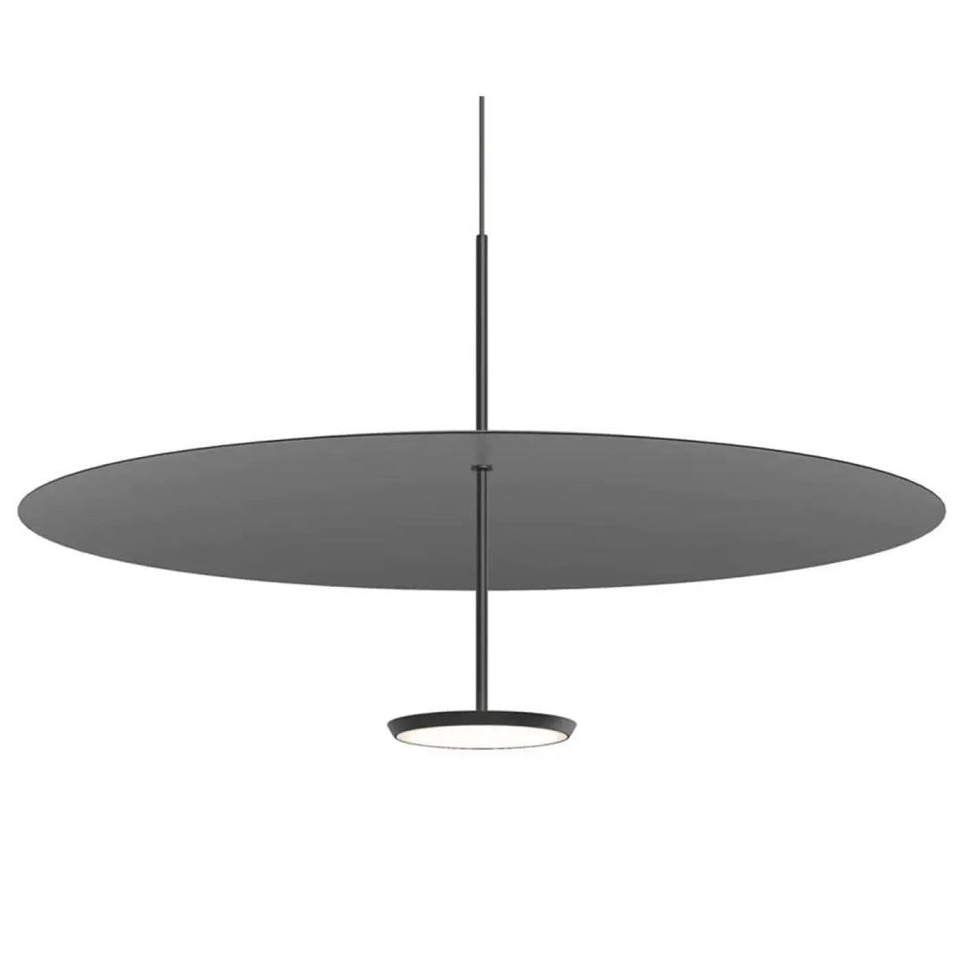 Suspension Sky Dome, abat-jour noir et corps noir mat, 81 cm