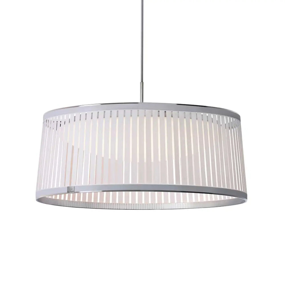Suspension Solis Drum blanche, 61 cm de diamètre