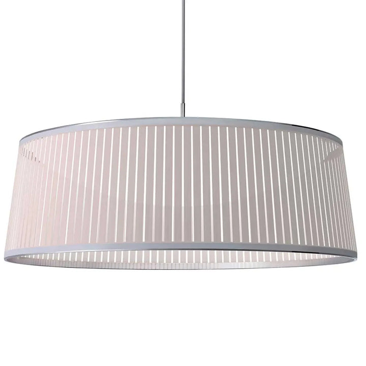 Suspension Solis Drum blanche, 91,5 cm de diamètre