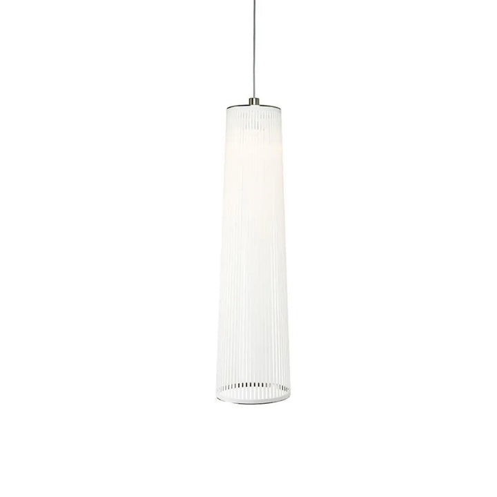 Suspension Solis en tissu blanc, hauteur 122 cm