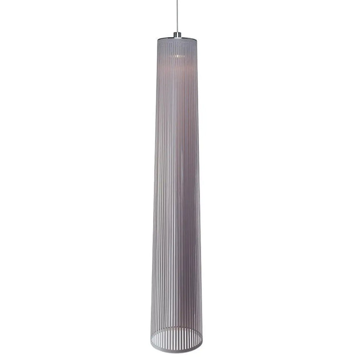 Suspension Solis en tissu argent, hauteur 183 cm