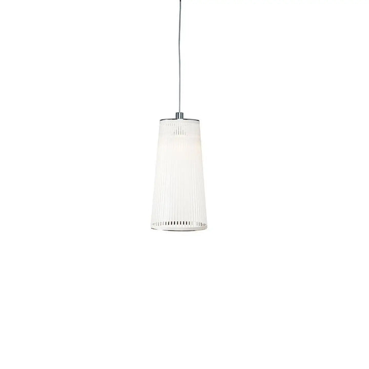 Suspension Solis en tissu blanc, hauteur 61 cm