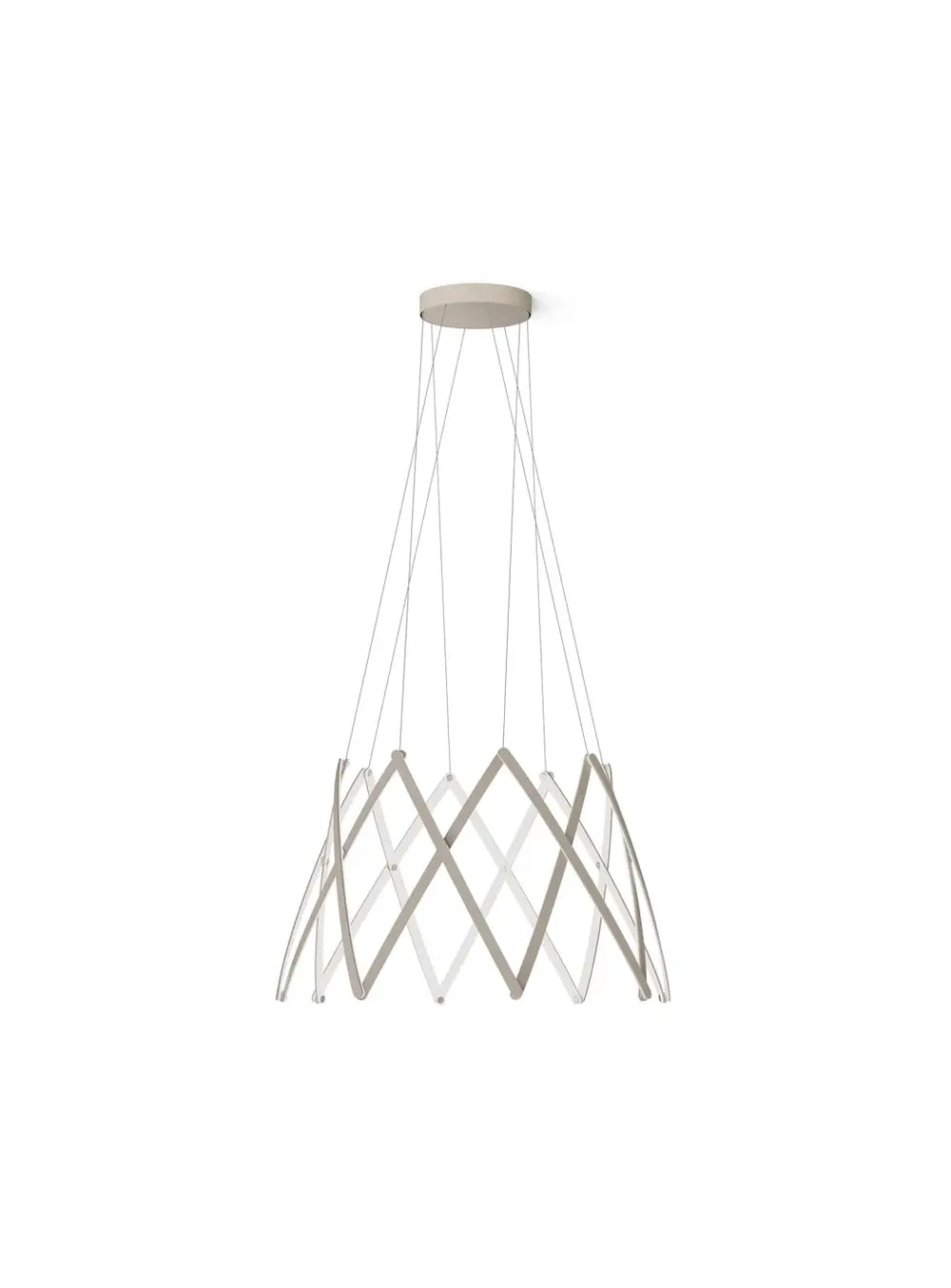 Suspension Stella extensible, bras pivotants en aluminium