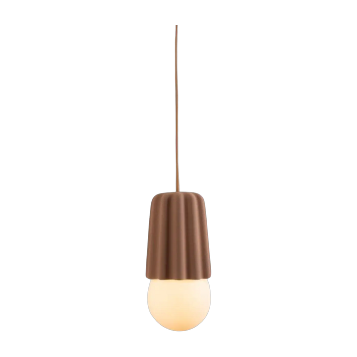 Suspension Stucco No. 1 en céramique argile #couleur_beige