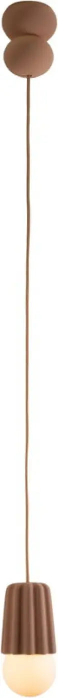 Suspension Stucco No. 1 argile avec son ampoule globe #couleur_beige