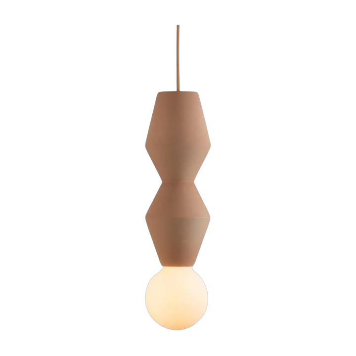Suspension Stucco No. 2 en céramique argile #couleur_beige