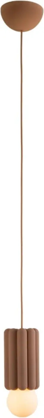 Suspension Stucco No. 3 argile avec son ampoule globe #couleur_beige