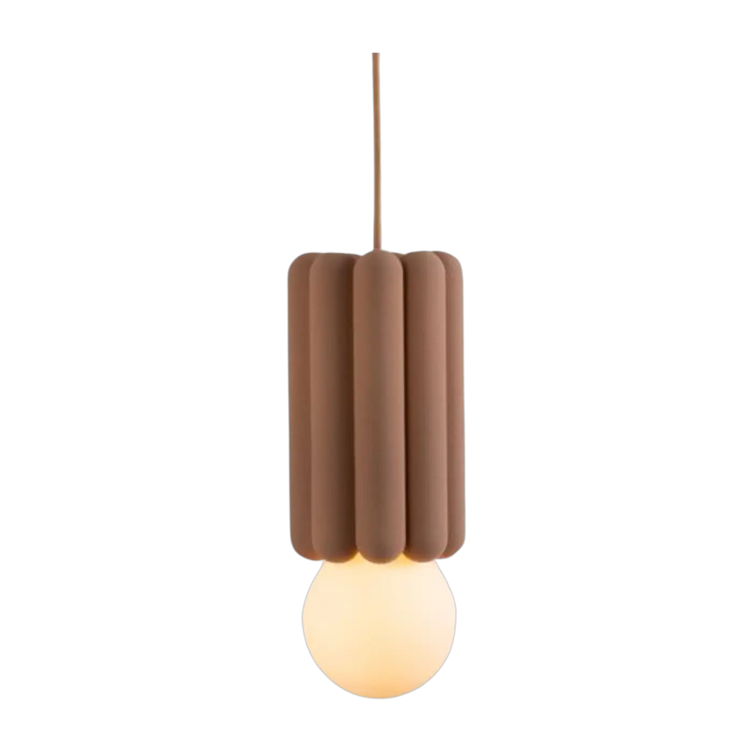 Suspension Stucco No. 3 en céramique argile #couleur_beige