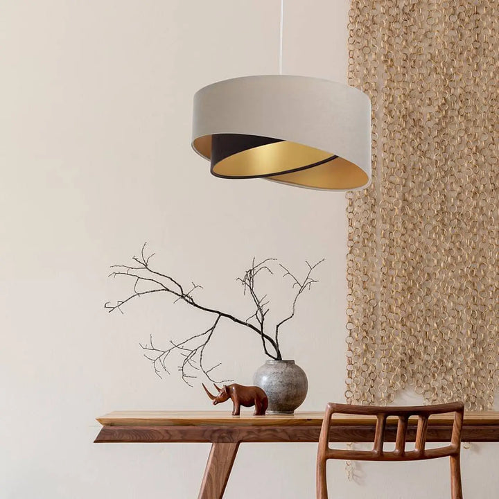 Suspension Luminaire | AURIC (Beige/Marron)