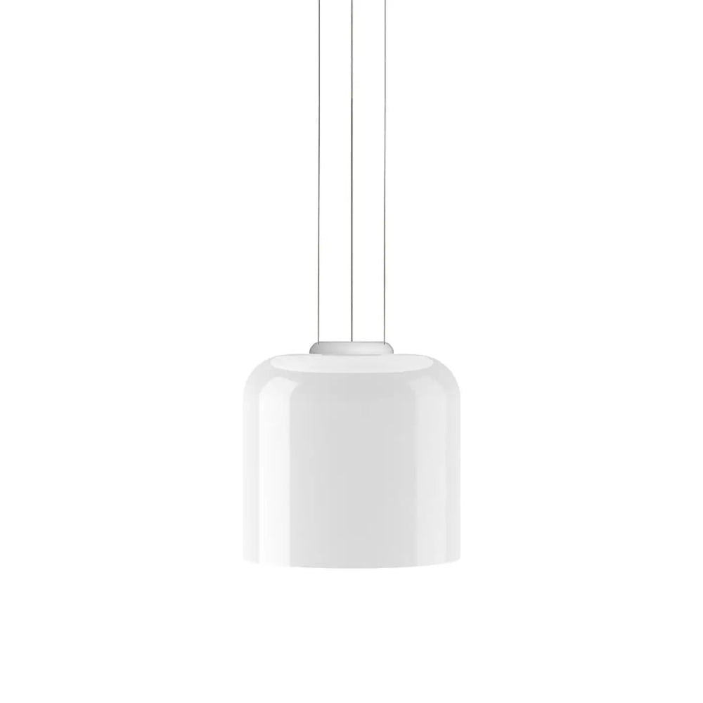 Suspension Totem Pablo Designs en verre opale soufflé, globe A en bas