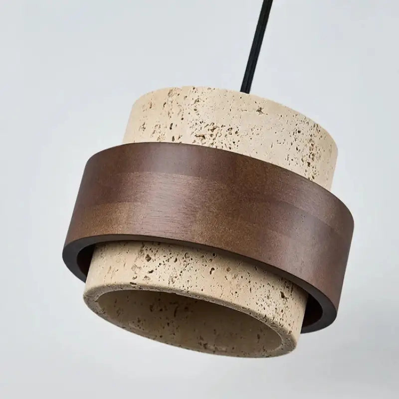 Suspension Travertin Et Bois Moderne Pour Ambiance Zen

