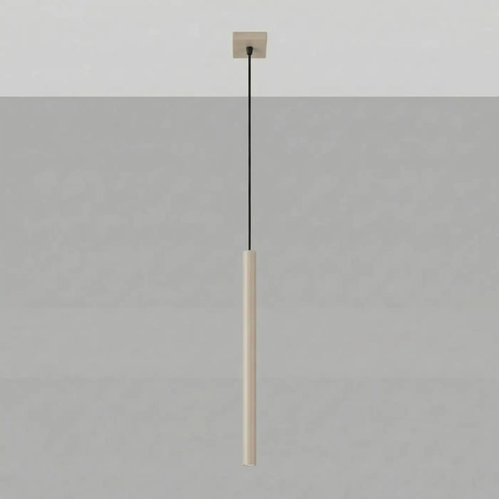 Suspension Pastelo à tube fin taupe, éteinte