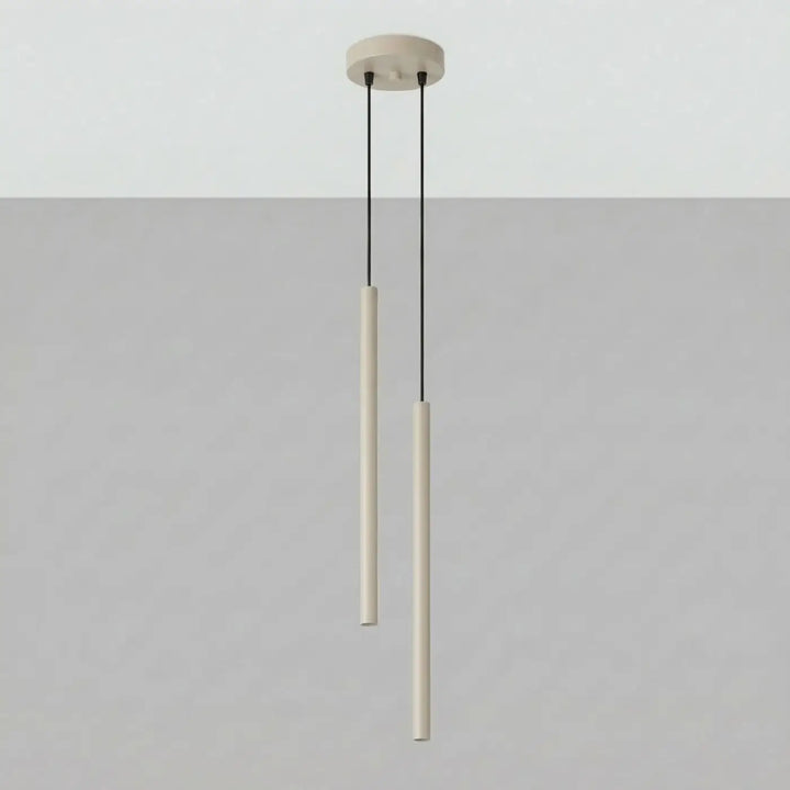 Suspension Pastelo à tube fin taupe, éteinte