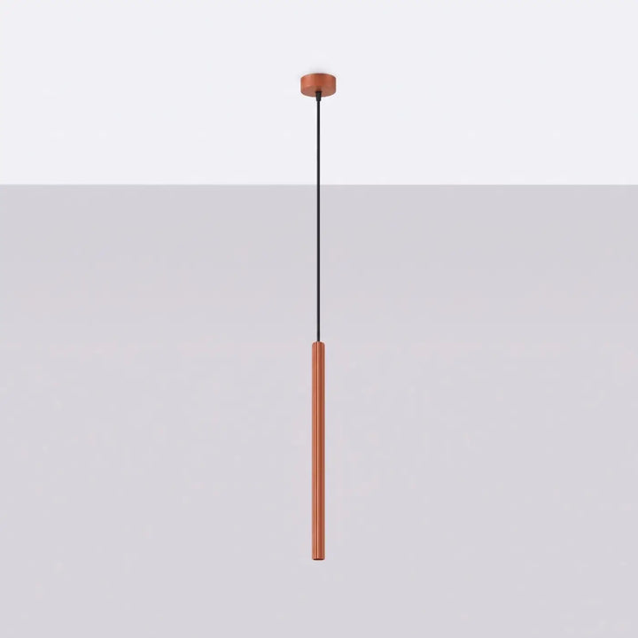 Suspension Arche ocre rouge à tube fin, éteinte