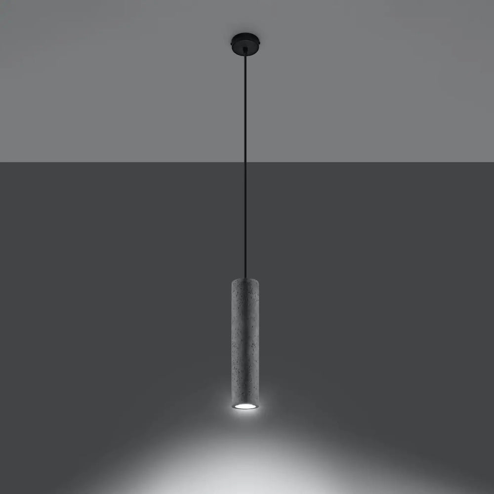 Suspension gris allumée
