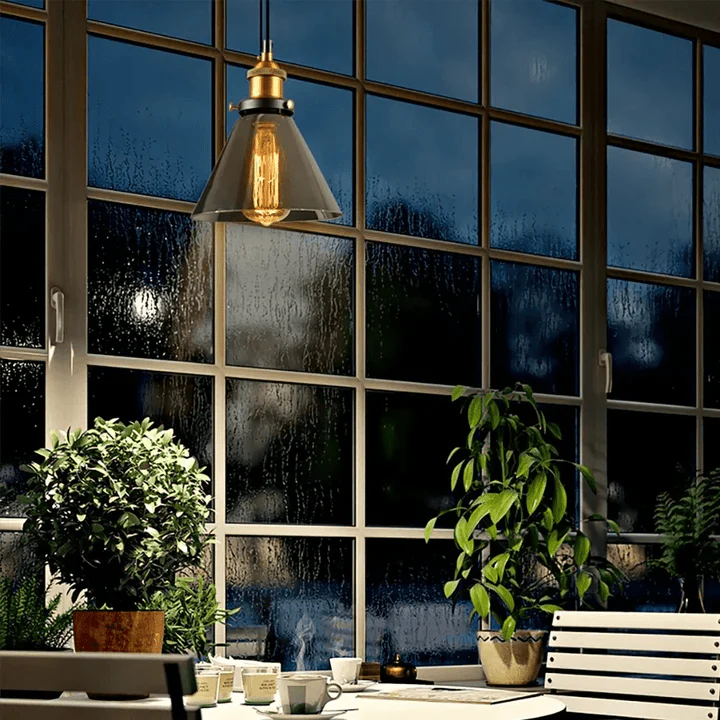 suspension luminaire triangulaire
