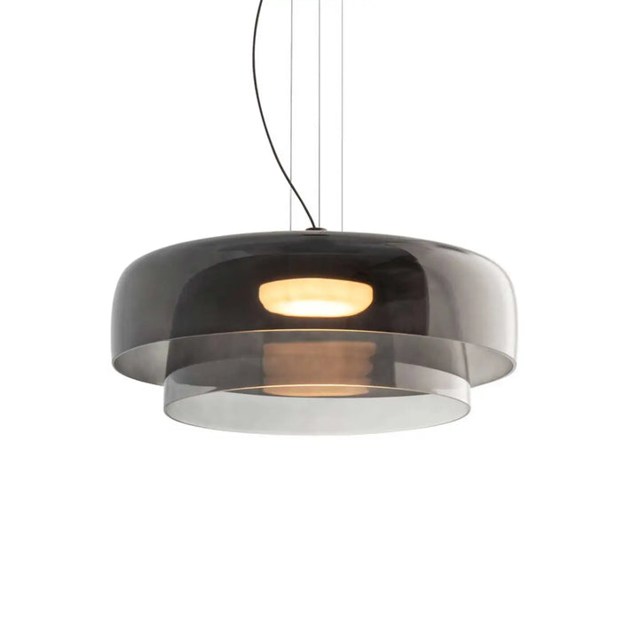 Suspension Levels en verre fumé, vue du produit #couleur_gris