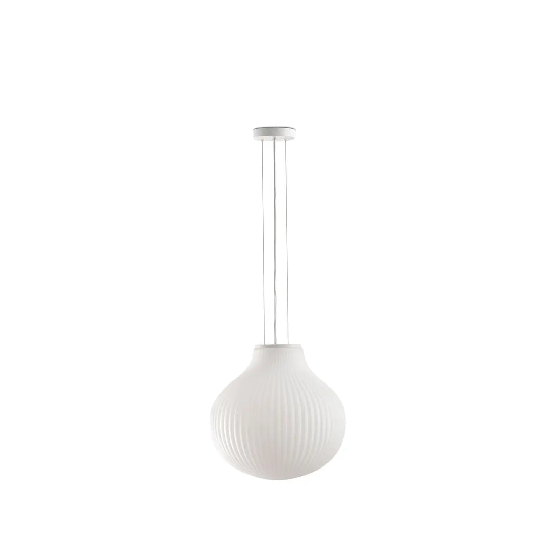 Suspension Isabelle 40 cm en verre opale de Faro Barcelona