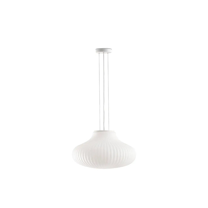 Suspension Isabelle 50 cm en verre opale de Faro Barcelona