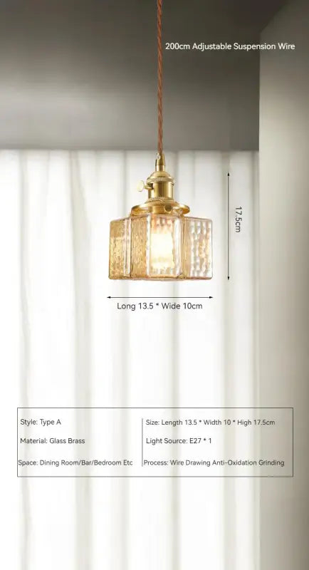 Suspension Vintage En Verre Et Laiton Pour Ambiance Douce

