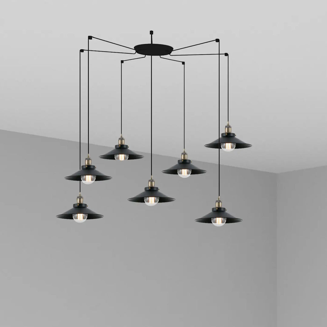 Suspension Marlin 7 lumières de Faro Barcelona