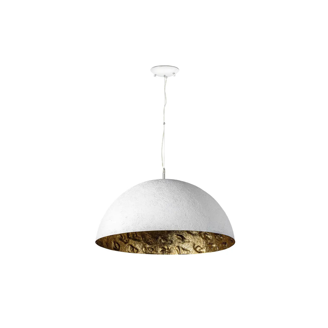 Suspension Magma blanche et or de Faro Barcelona