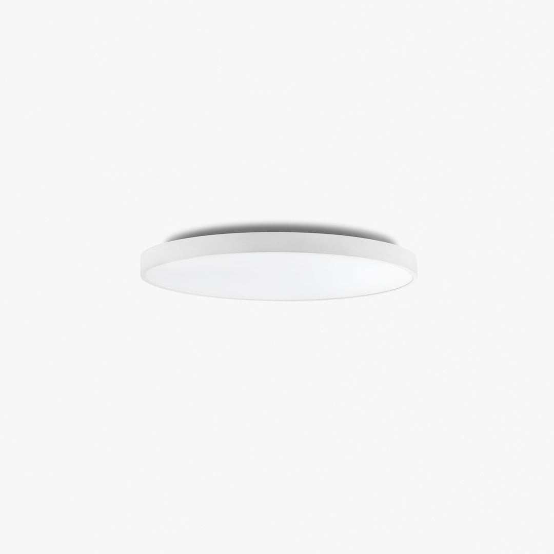Plafonnier Domio Ø 80 cm blanc diffuseur prismatique de Faro Barcelona