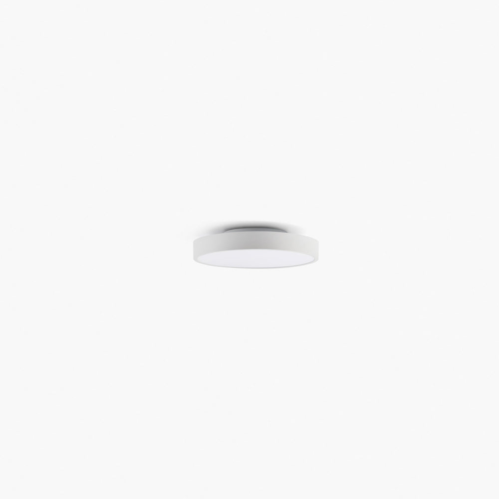 Plafonnier Domio Ø 40 cm blanc diffuseur prismatique de Faro Barcelona