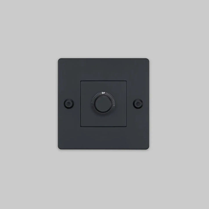 Variateur Dimmer à gravure alignée noir sans logo #couleur_noir