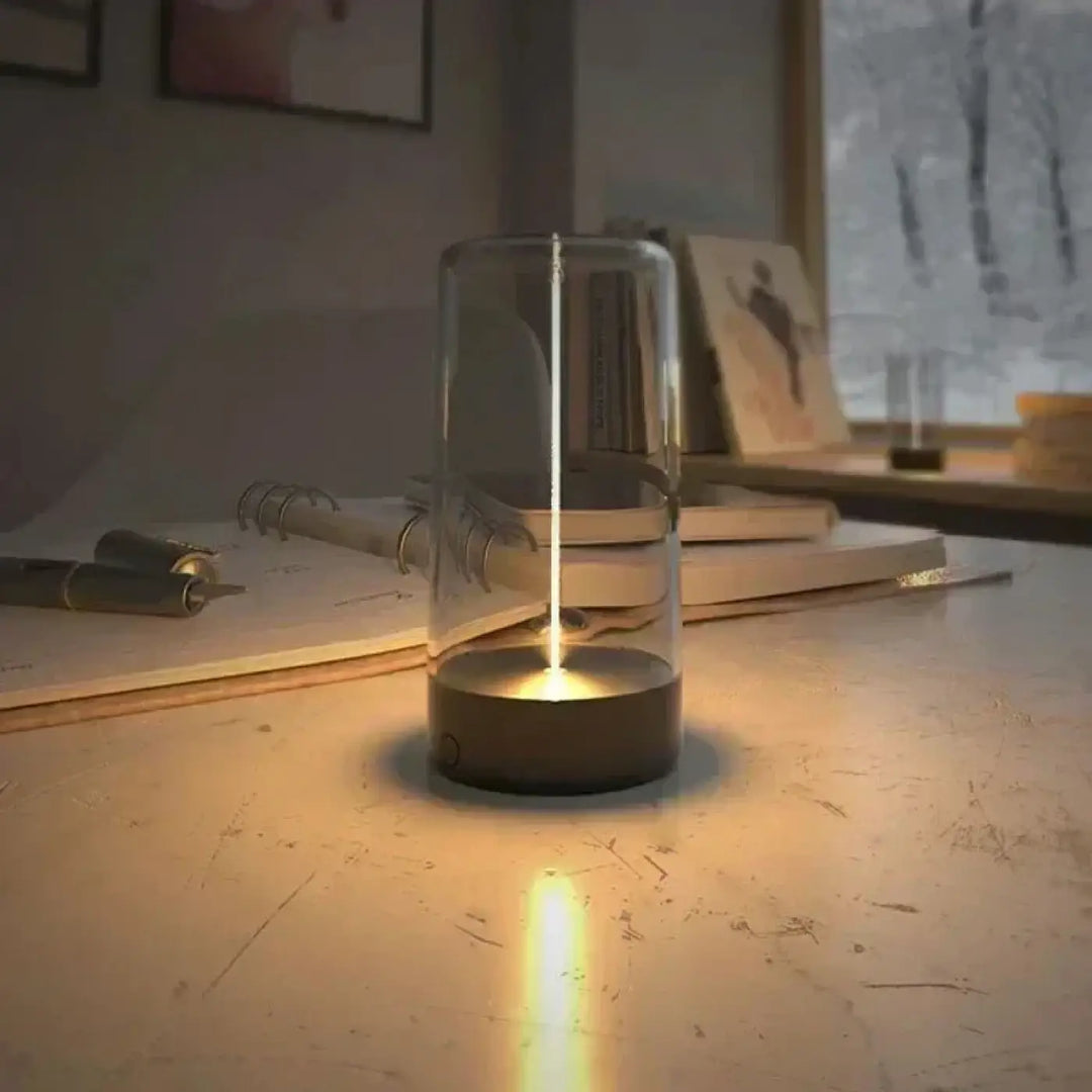 Veilleuse led en verre pour décoration intérieure chic