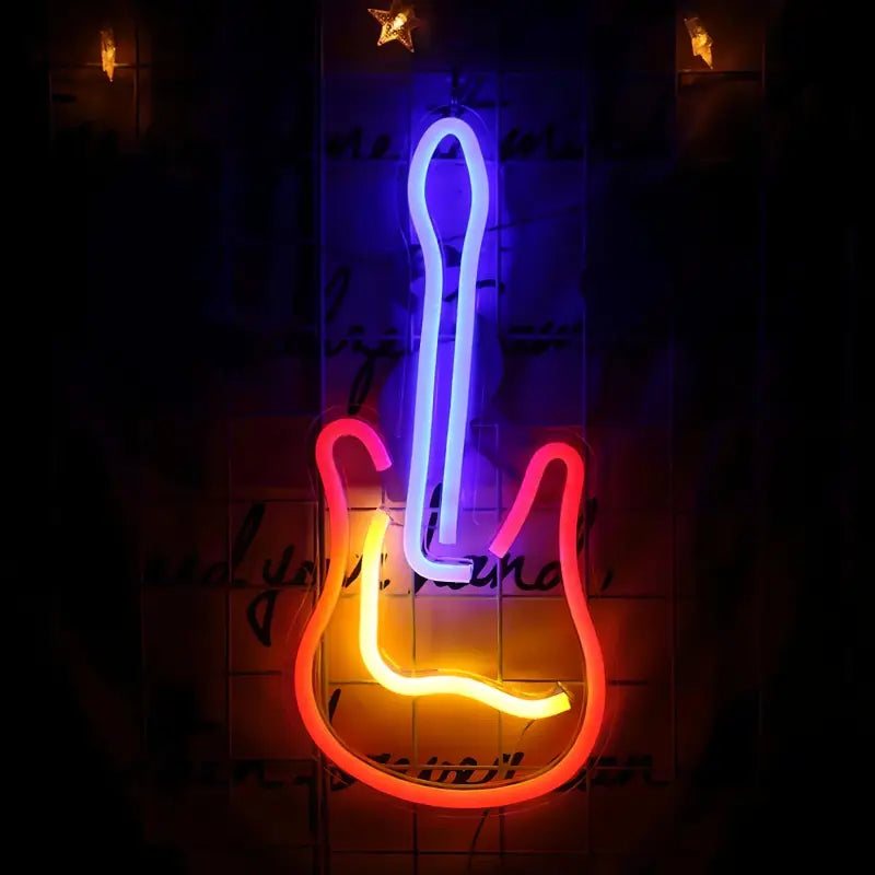 Guitar Neon Night Light | Adult and Children Night Lights