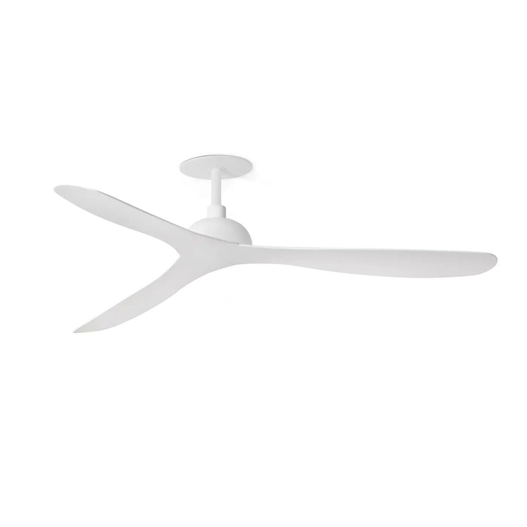 Ventilateur de plafond Gotland blanc de Faro Barcelona, version encastrée