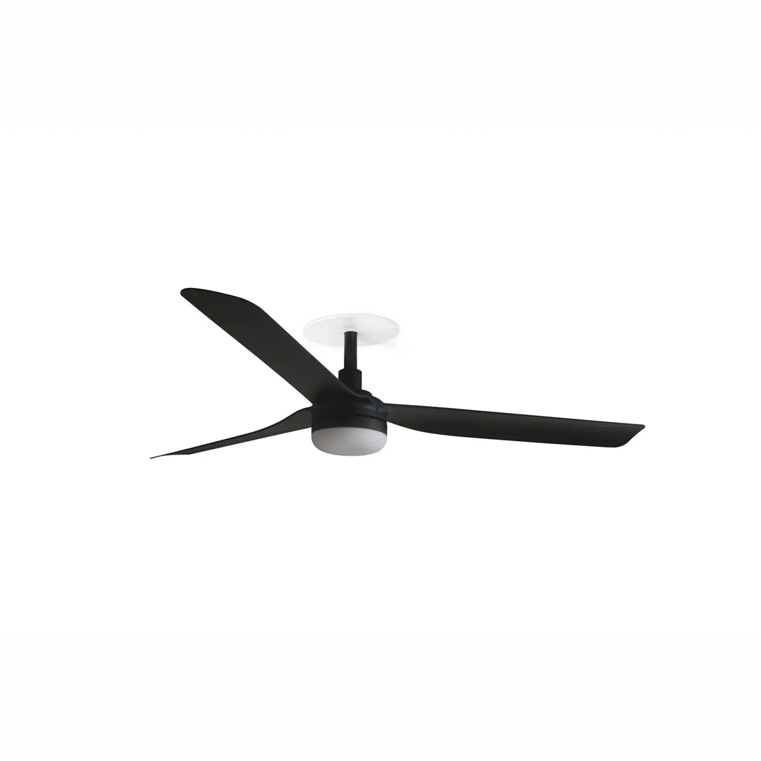 Ventilateur de plafond encastré Punt noir avec lumière LED 18 W
