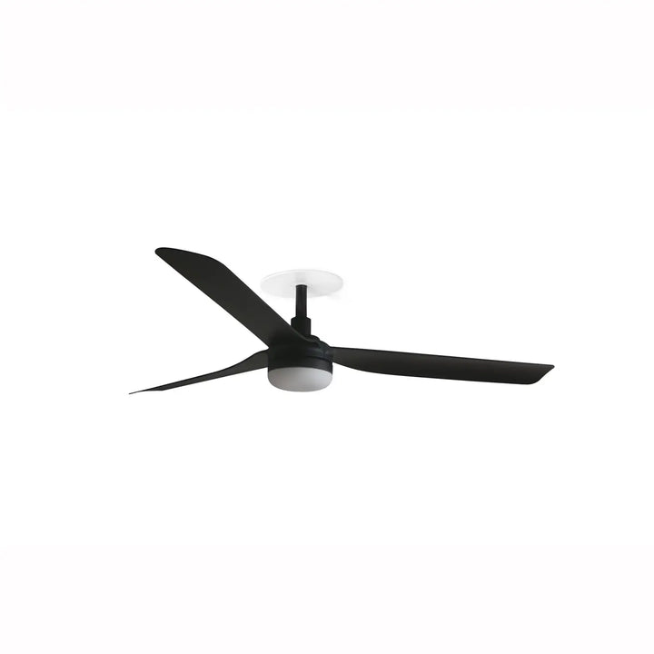 Ventilateur de plafond encastré Punt noir avec lumière LED 18 W