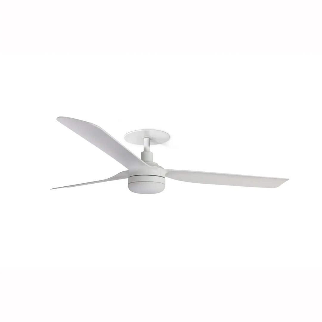 Ventilateur de plafond encastré Punt blanc avec lumière LED 18 W