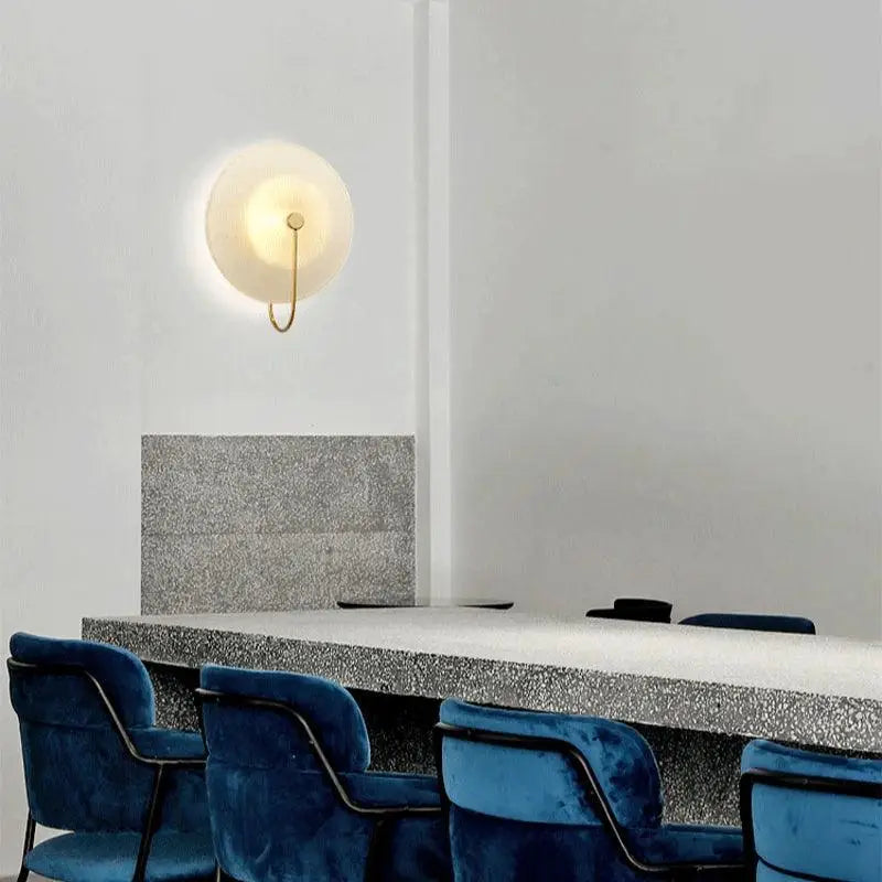 Verre Pour Applique Murale Design en Aluminium Noir