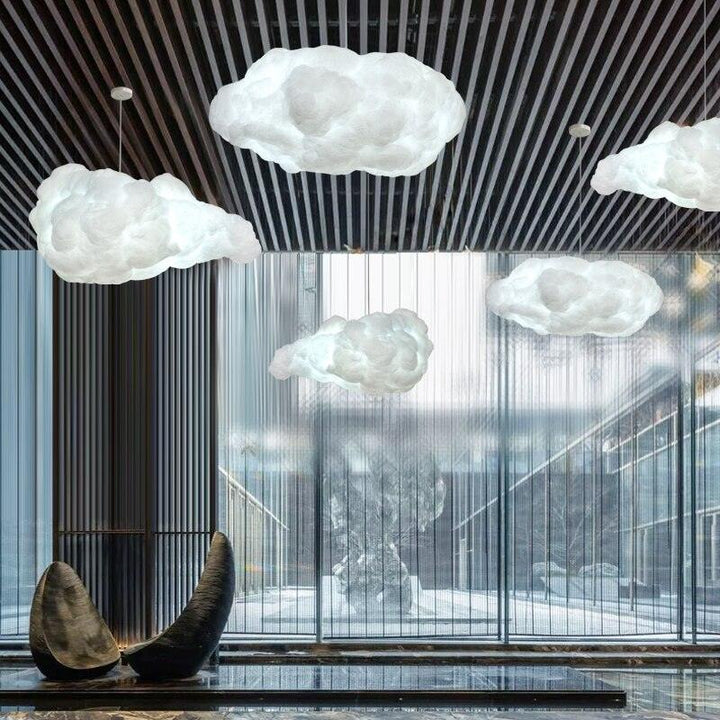 suspension nuage papier