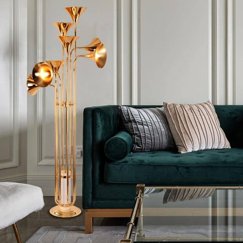 Lampadaire Bronze Doré 